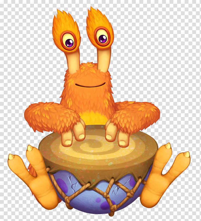 Singing, My Singing Monsters Dawn Of Fire, Video Games, Air Island, Cartoon, Orange, Animation transparent background PNG clipart