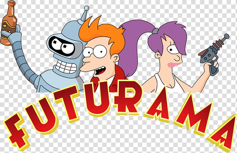 Leela, Philip J Fry, Bender, Zoidberg, Television, Futurama, Simpsons, Cartoon transparent background PNG clipart