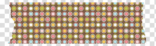 kinds of Washi Tape Digital Free, multicolored polka-dot transparent background PNG clipart