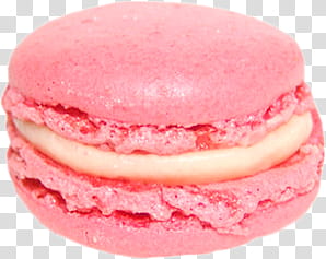 Macaron, pink French macaroons transparent background PNG clipart