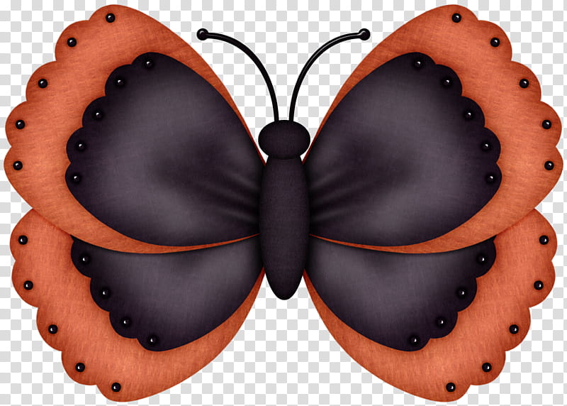 Dark Orange and Dark Purple Butterfly FREE Graphic transparent background PNG clipart