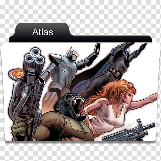 Marvel Comics Folder , Atlas transparent background PNG clipart
