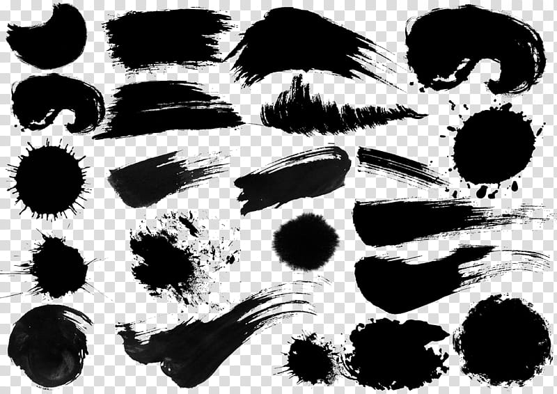 Ink Brush, Pen, Fudepen, Calligraphy, Inkstick, Chinese Calligraphy, Feather, Blackandwhite transparent background PNG clipart
