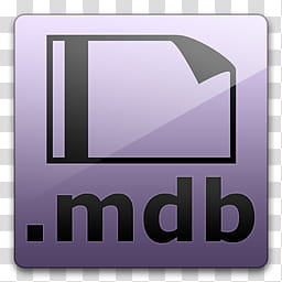 Glossy Standard  , .mdb computer file logo transparent background PNG clipart