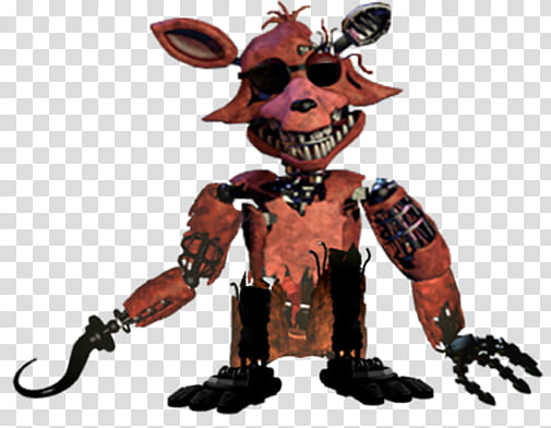 Withered Foxy Alternate Jumpscare transparent background PNG