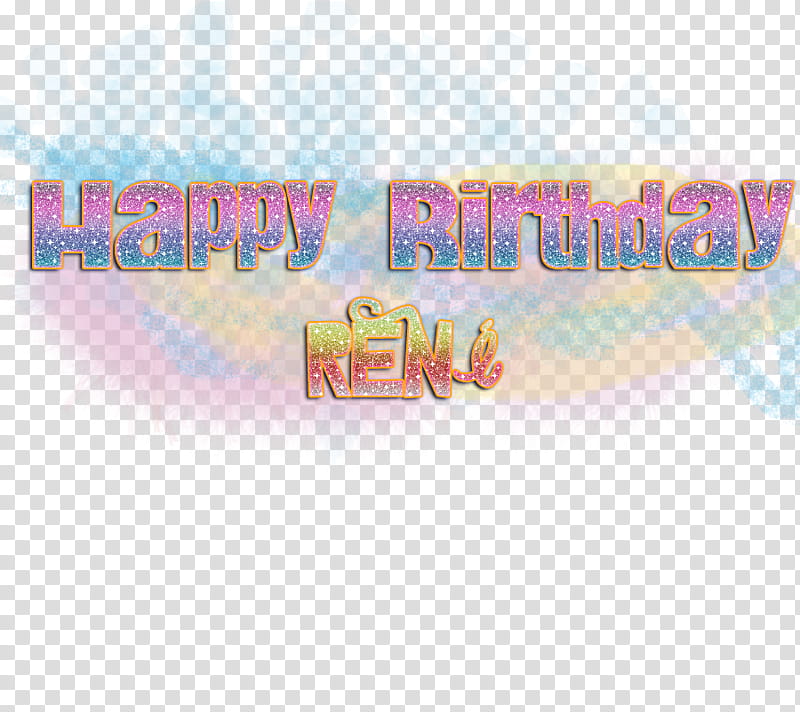 Happy Birthday Rene transparent background PNG clipart