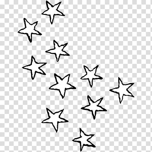 collage, white stars illustration transparent background PNG clipart