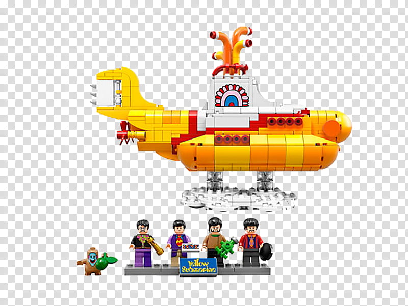 Submarine, Lego 21306 Ideas Yellow Submarine, Beatles, Lego Ideas, Toy, Lego Minifigure, Bricklink, Ringo Starr transparent background PNG clipart