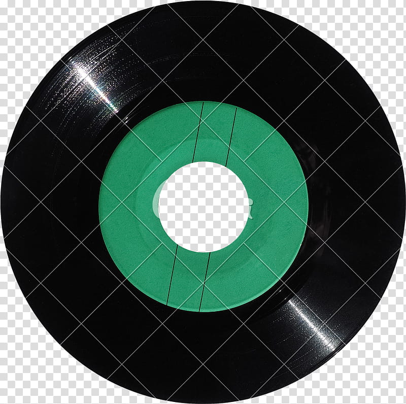 Green Circle, Phonograph Record, Music, 45 RPM, Single, Recording, LP Record, Wheel transparent background PNG clipart