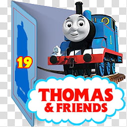 Thomas and Friends Folder Icon Sets CV Eng Jap , Thomas & friends S (Color Ver) (Folder Icon) (Eng) V transparent background PNG clipart