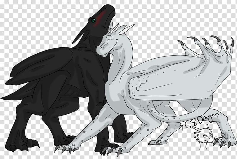 Maya Stahp, illustration of two black and gray dragons transparent background PNG clipart