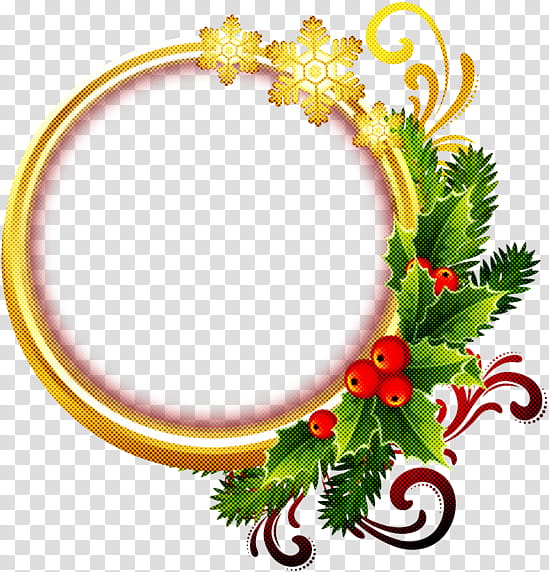 Christmas decoration, Holly, Wreath, Interior Design, Plant, Frame, Fir, Pine Family transparent background PNG clipart