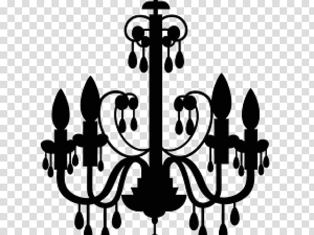 Metal, Chandelier, Candle, Interior Design Services, Light Fixture, Candelabra, Wall Decal, Silhouette transparent background PNG clipart