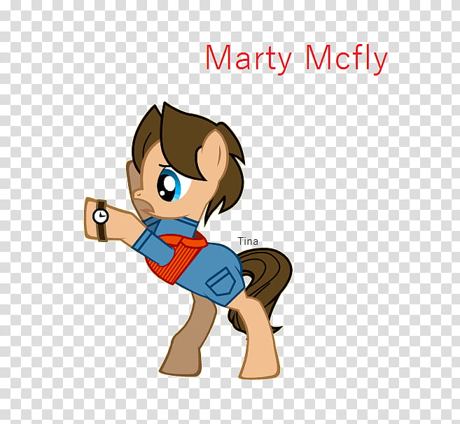 Marty Mcfly, Ponyfied# transparent background PNG clipart
