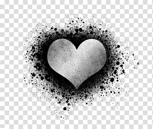 black heart transparent background png