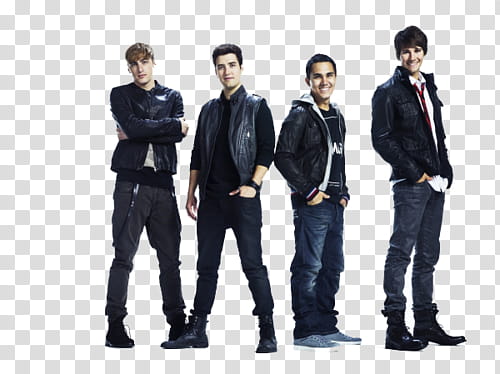 Big time rush, four-member boy band transparent background PNG clipart