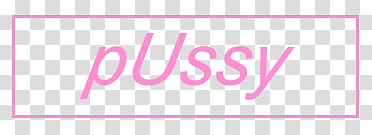 Aesthetic, pink pussy text illustration transparent background PNG clipart
