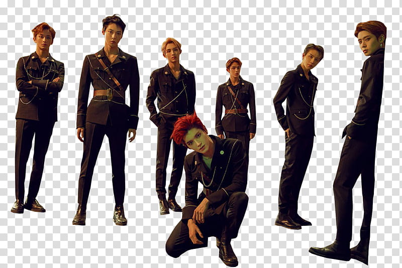 NCT U BOSS , boy band group transparent background PNG clipart