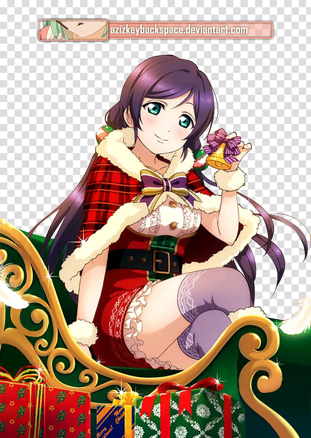 #&#; Toujou Nozomi (Love Live! Card) UR, Render, girl in red top illustration transparent background PNG clipart