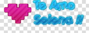 Texto Te amo selena Para Geovana transparent background PNG clipart