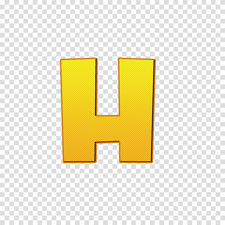 Fonts Letras mundo gaturro , yellow H logo transparent background PNG clipart