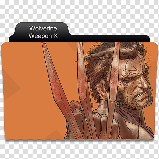 Marvel Comics Folder , Wolverine Weapon X transparent background PNG clipart