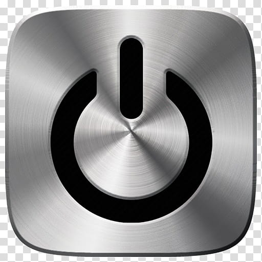 Marei Icon Theme, square gray and black shutdown icon transparent background PNG clipart