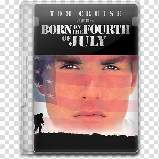 Movie Icon Mega , Born on the Fourth of July, Born on the Fourth of July DVD case transparent background PNG clipart