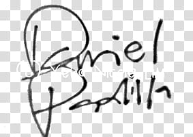 Daniel Padilla Signature transparent background PNG clipart
