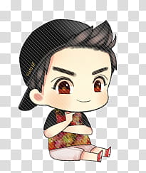 Exo Suho Chibi transparent background PNG clipart