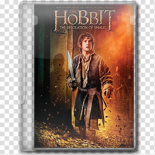 The Hobbit The Desolation of Smaug Folder Icons, dvdcover transparent background PNG clipart