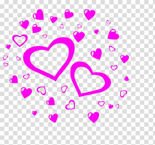 Pink heart transparent background PNG clipart | HiClipart