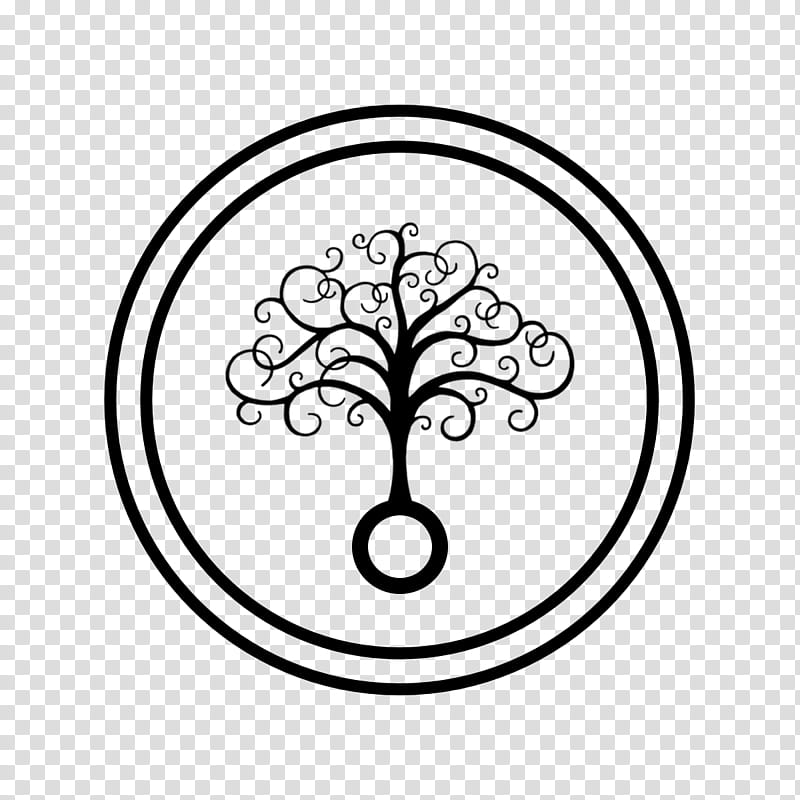 Black And White Flower, Tree Of Life, Drawing, Silhouette, Stencil, Overlapping Circles Grid, Line Art, Black And White transparent background PNG clipart