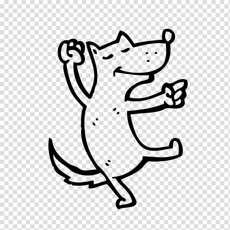 Dog Dance Musical canine freestyle Cartoon Drawing, White, Line Art, Head, Coloring Book, Blackandwhite, Hand, Finger transparent background PNG clipart