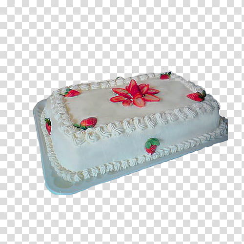 Cakes, white and red strawberry cake transparent background PNG clipart