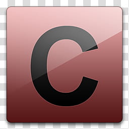 Glossy Standard  , black letter c art transparent background PNG clipart