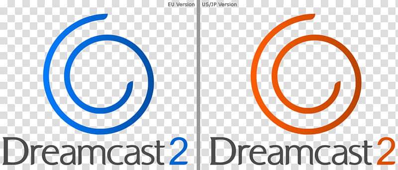 Dreamcast  Logo Idea Dreamcast successor, two blue and orange Dreamcast  logos transparent background PNG clipart