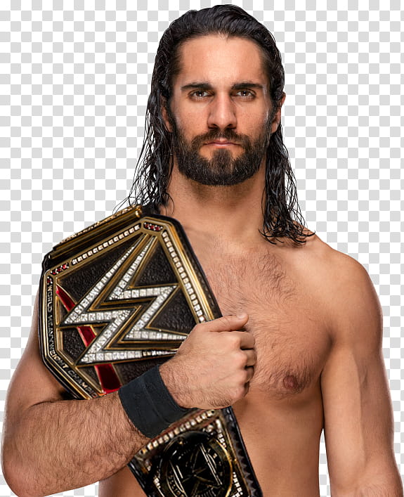 Seth Rollins WWE Champion  Custom transparent background PNG clipart