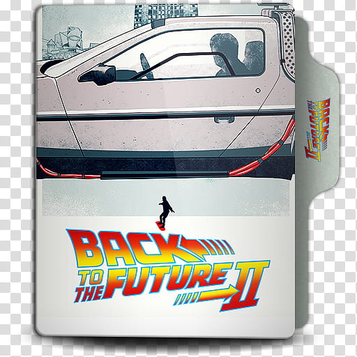 Back To The Future Collection Folder Icon, v Back To The Future Part II transparent background PNG clipart