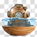Sphere   the new variation, brass-colored diving helmet illustration transparent background PNG clipart