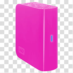 Western Digital Ext Hard Drive, WD-My-Book--Pink-Rashy transparent background PNG clipart