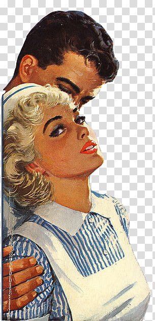 Vintage Vol , man and woman illustration transparent background PNG clipart