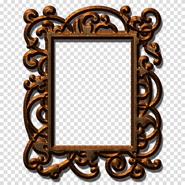 Wood Frame file Free Usage, brown frame transparent background PNG clipart