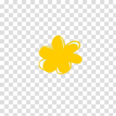 Shoujo, yellow flower art transparent background PNG clipart
