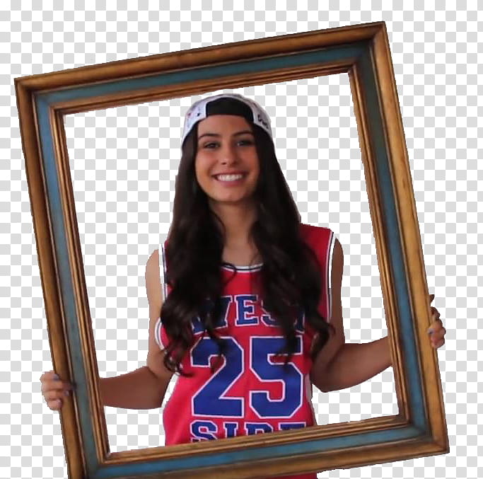 Lauren Cimorelli , woman holding frame transparent background PNG clipart