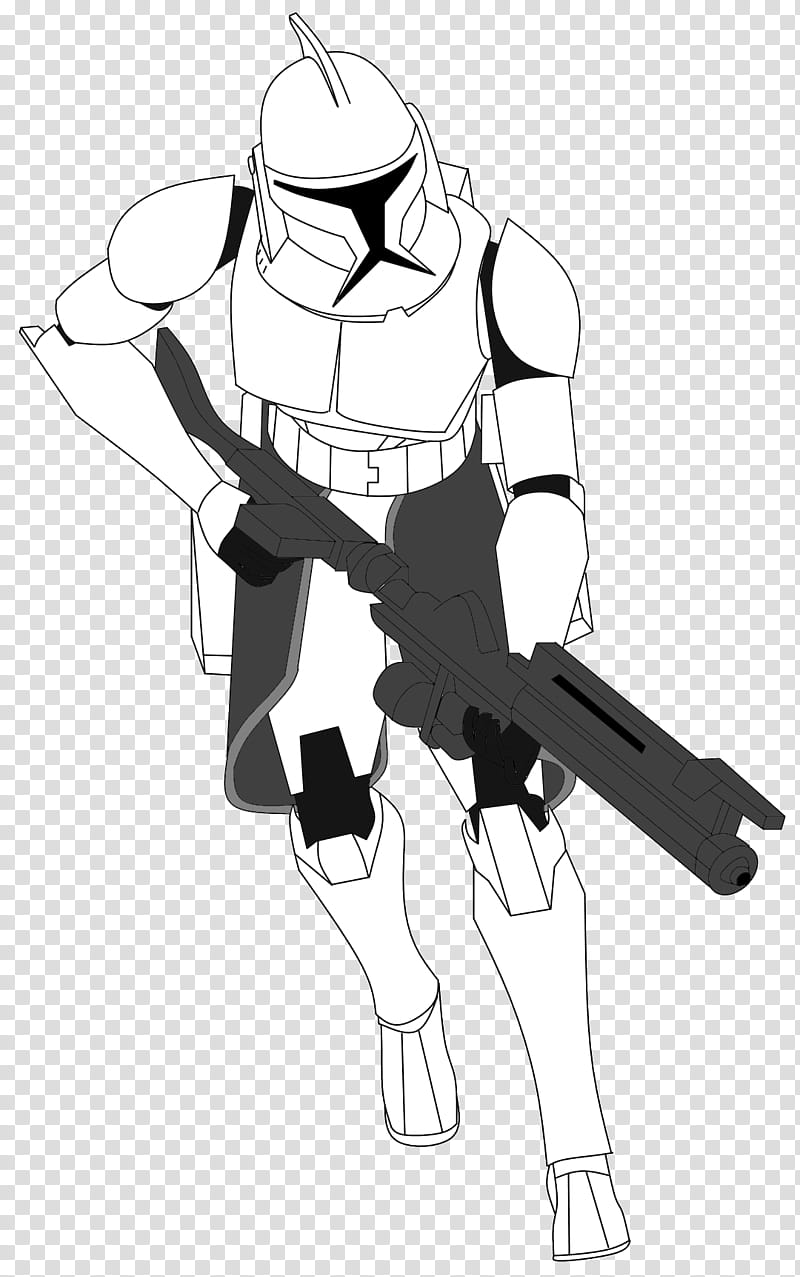 Clone Trooper with Kama and DC A transparent background PNG clipart