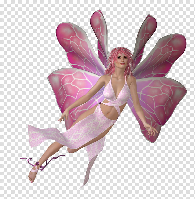 Think Pink Fairies, pink fairy transparent background PNG clipart