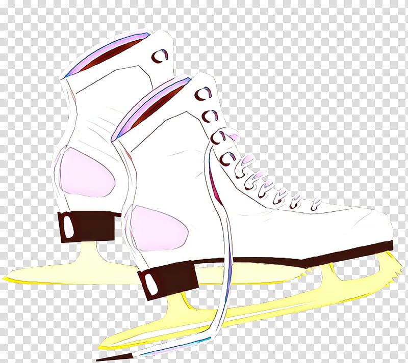 footwear shoe high heels ice hockey equipment plimsoll shoe, Cartoon, Athletic Shoe, Figure Skate transparent background PNG clipart