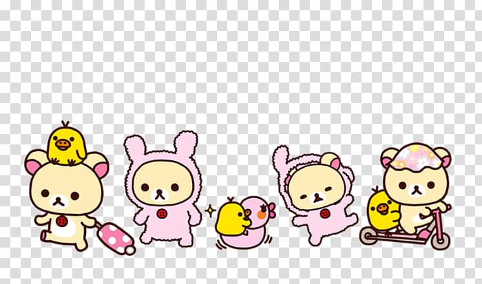 Hello Kitty Pink, Rilakkuma, 2018, Kawaii, Bear, Sticker, Smiley, Kim Lip transparent background PNG clipart