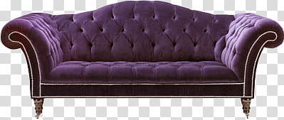 Princess, tufted purple velvet sofa transparent background PNG clipart